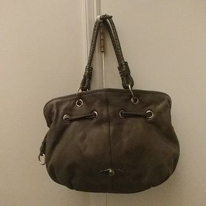Elliott Lucca Leather Drawstring Shoulder Bag